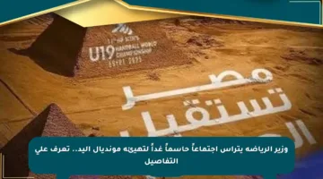 وزير الرياضة يترأس اجتماعاً حاسماً غداً لتهيئة مونديال اليد.. تعرف على التفاصيل
